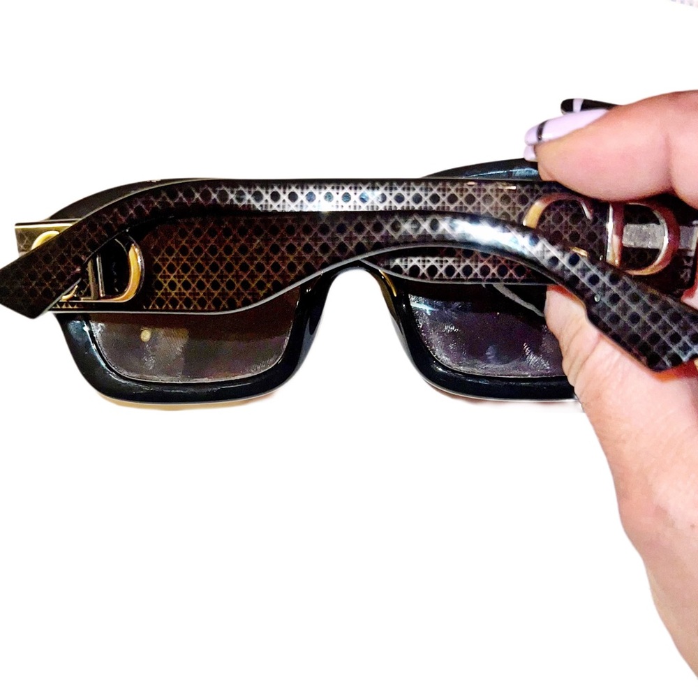 CHRISTIAN DIOR DDior Black & Silver 54 mm Sunglasses - Picture 5 of 11